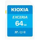 SDXCカード 64GB Kioxia EXCERIA UHS-I U1 超高速100MB/S Class10  バルク品